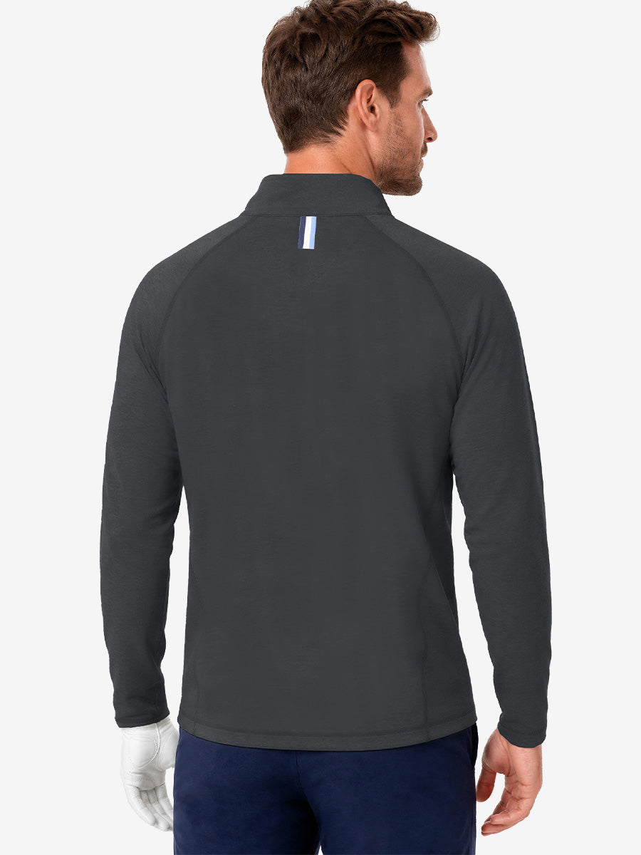 Men's Heather Athletic Quarter Zip Sweatshirt – view 25