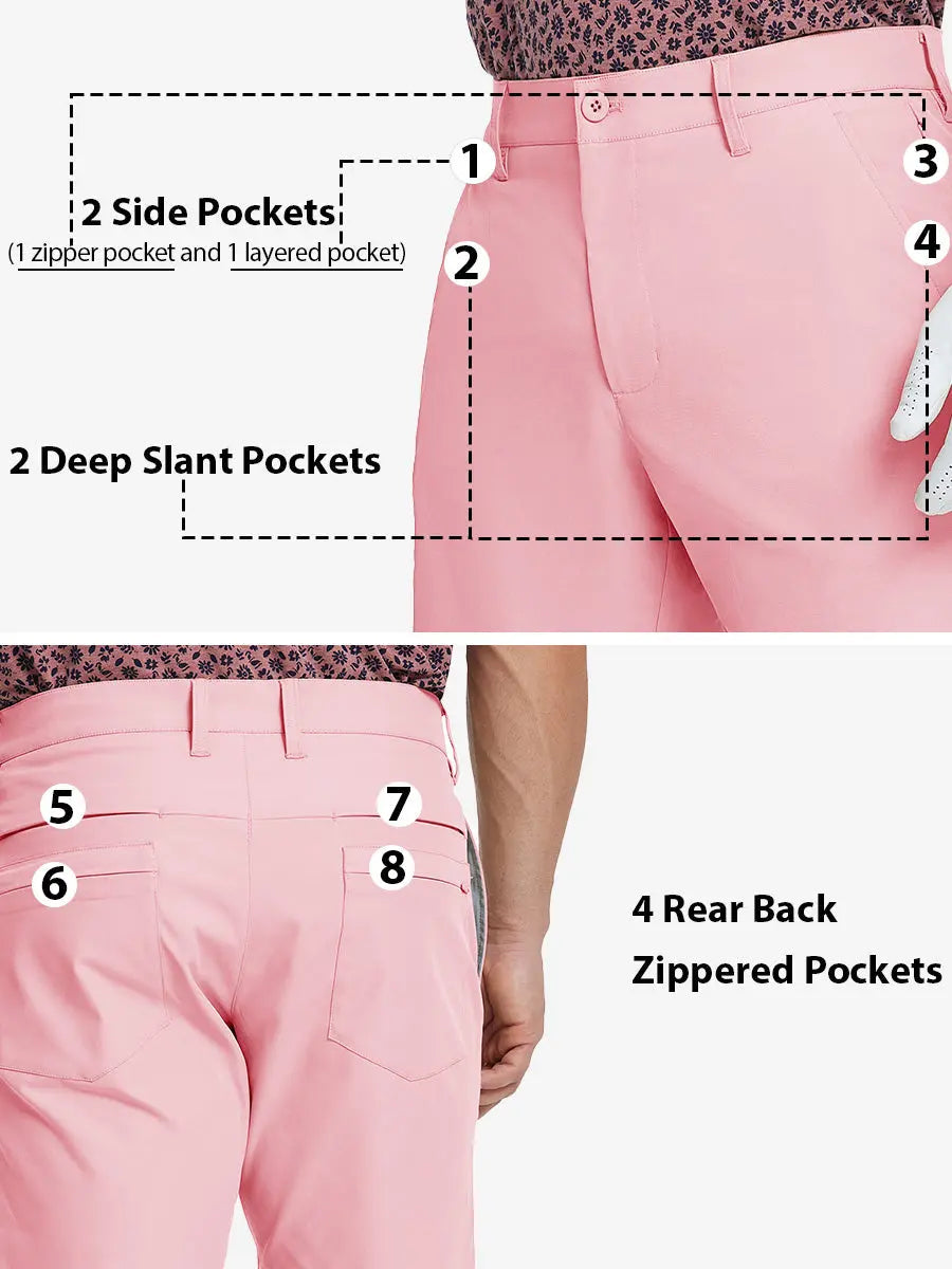 Men's Water-Resistant 8 Pocket Shorts – Quick-Drying Stretch Fabric, Breathable Outdoor Design, 7 Inch Inseam – view 10