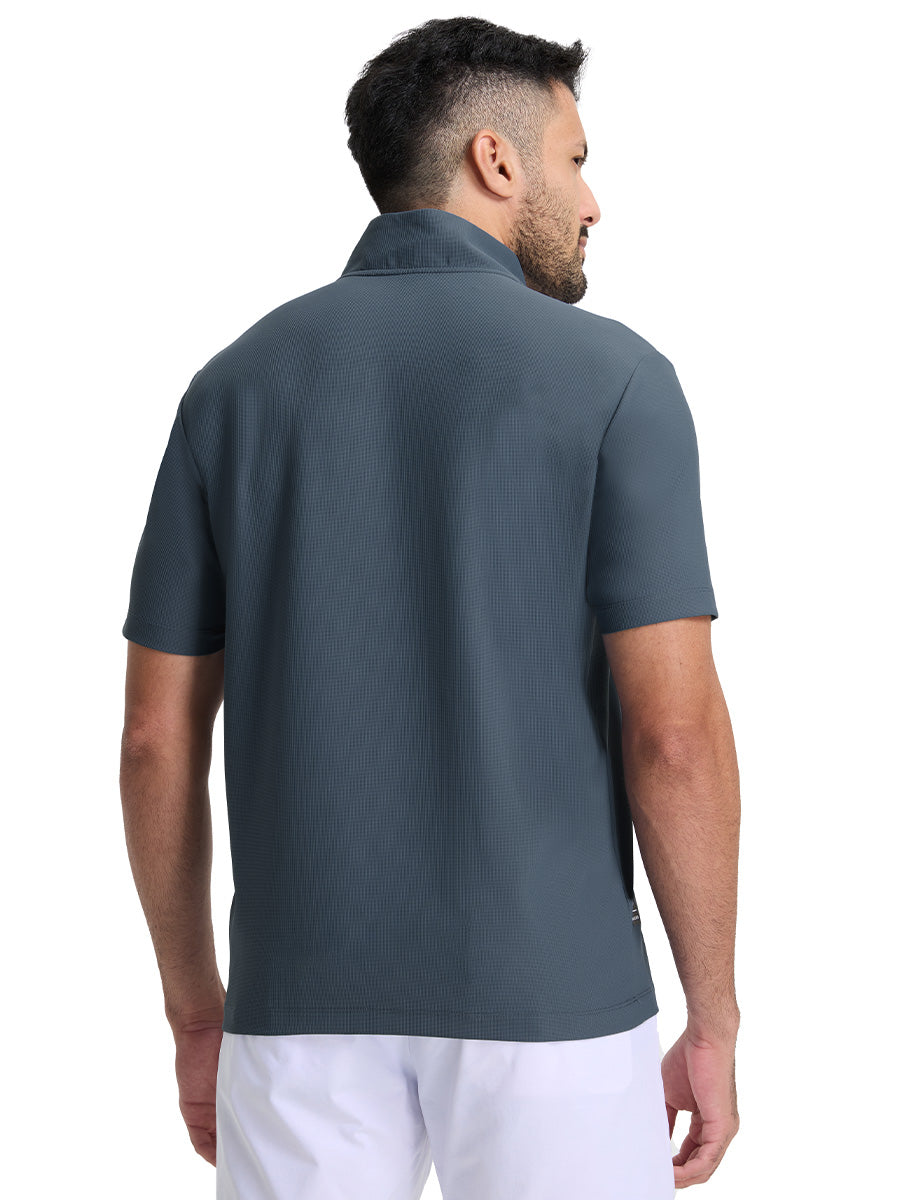Men's Waffle Texture Quarter Zip Pullover – view 41