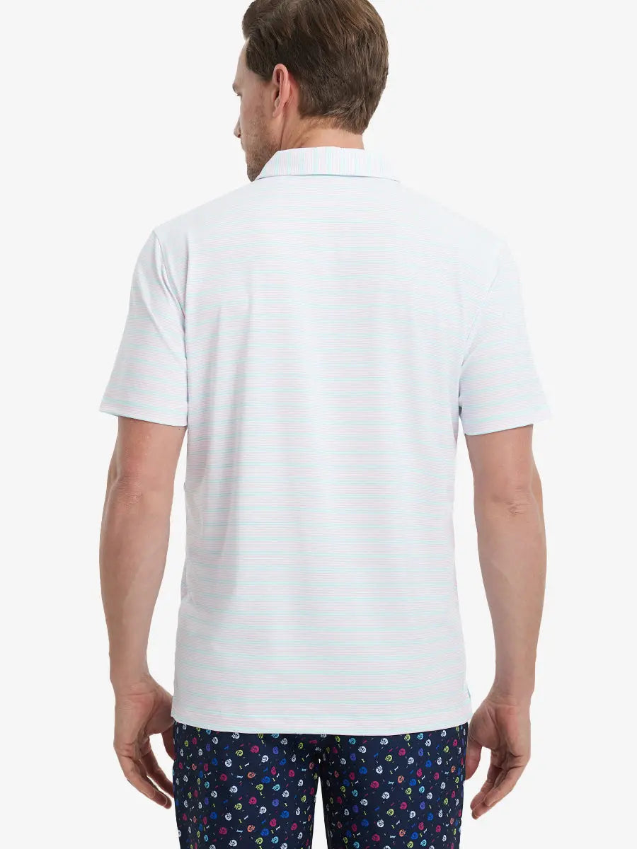 Men's Striped Golf Polo Shirt – view 40