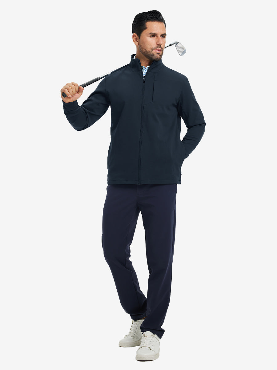 Men's Water-Resistant Hooded Zip-Up Golf Jacket – view 46