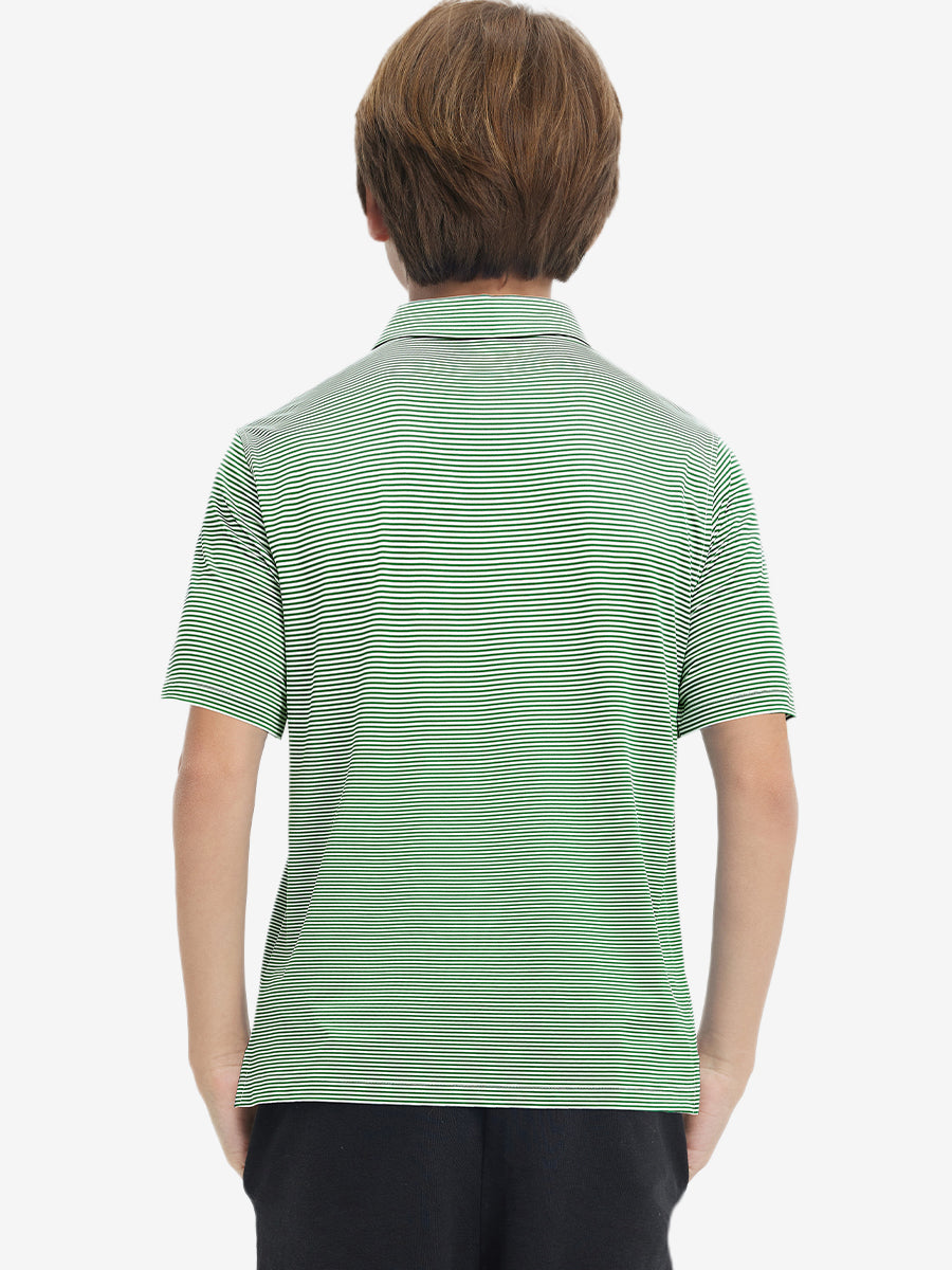 Youth Striped Performance Polo Shirt – view 30