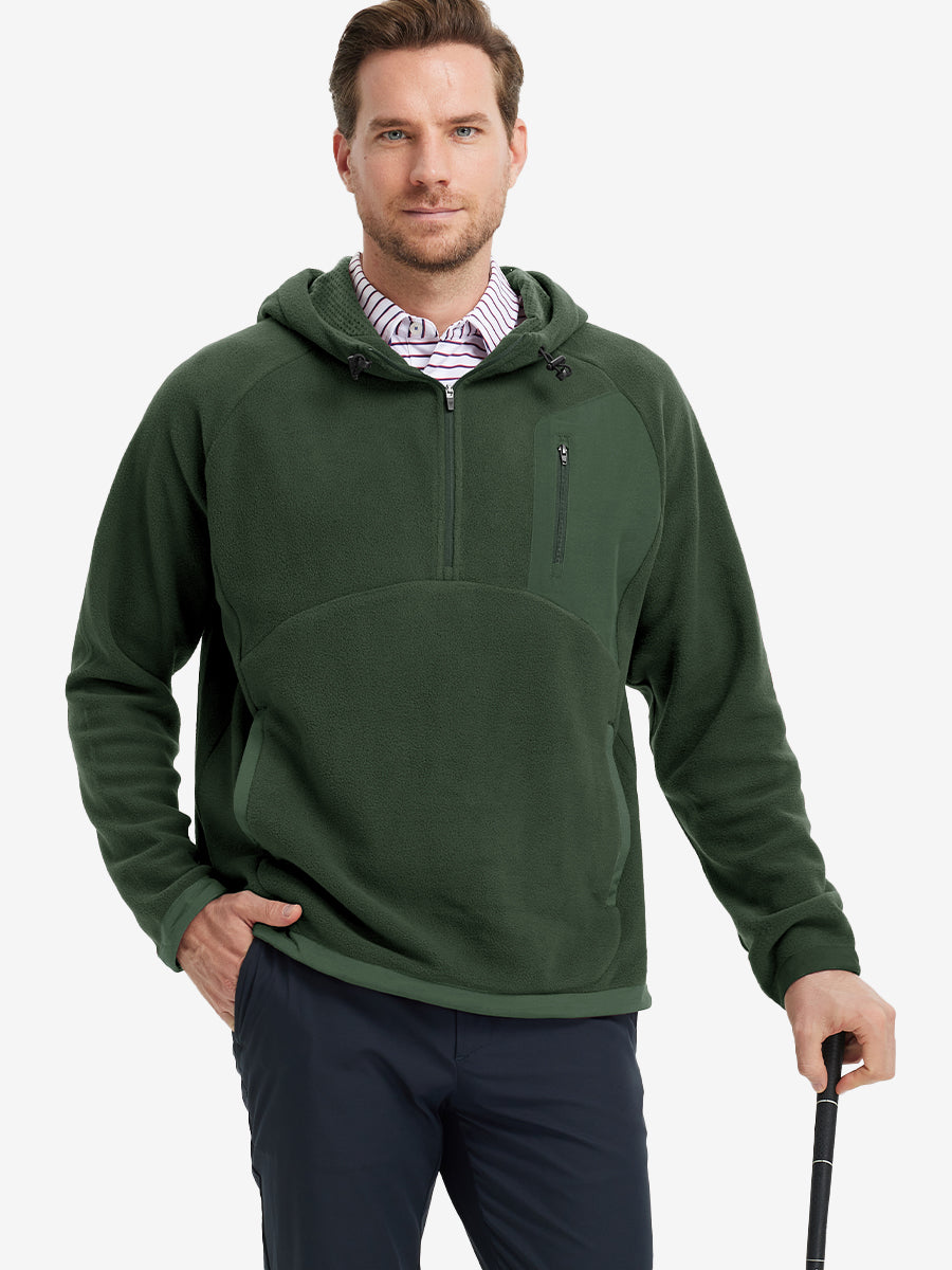 Men's Polar Fleece Quarter Zip Hoodie – view 15