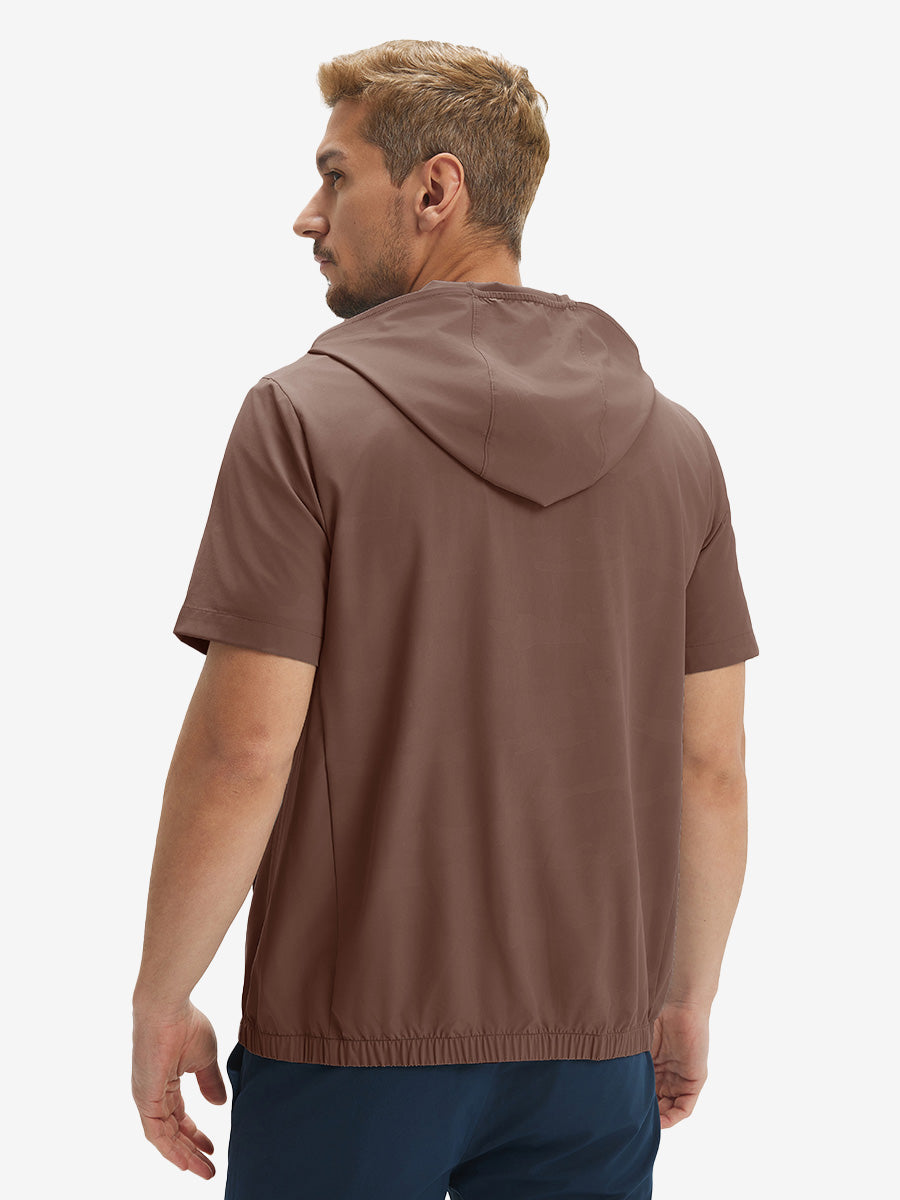 Men's Short Sleeve Quarter Zip Hoodie – view 26