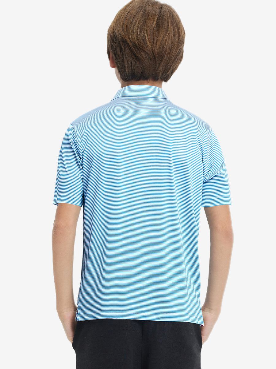 Youth Striped Performance Polo Shirt – view 60
