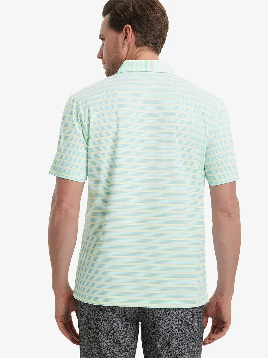 Men's Striped Golf Polo Shirt – view 4