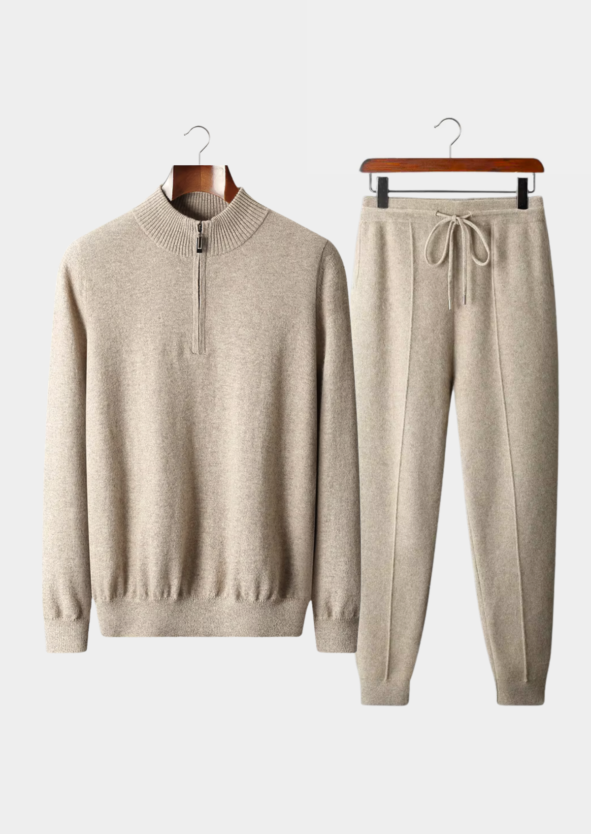 Men's Extra-Fine Merino Wool Two-Piece Knit Set – view 1
