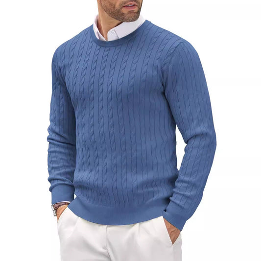 Chamonix Men's Cotton Cable Knit Jumper – view 1