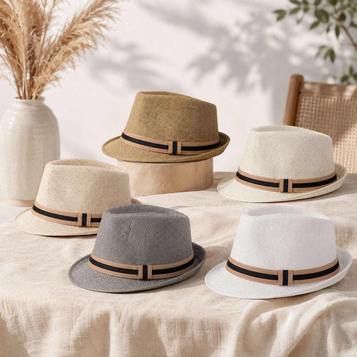 Men's Panama-Style Trilby Hat – view 3