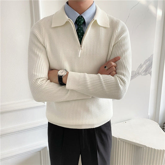 Gongju Men's Cotton Half Zip Jumper – view 1