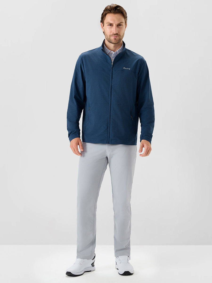 Men's Lightweight Water-Resistant Nylon Blend Jacket – Stretch, Quick-Dry, Packable, UPF 50+ Fabric – view 23