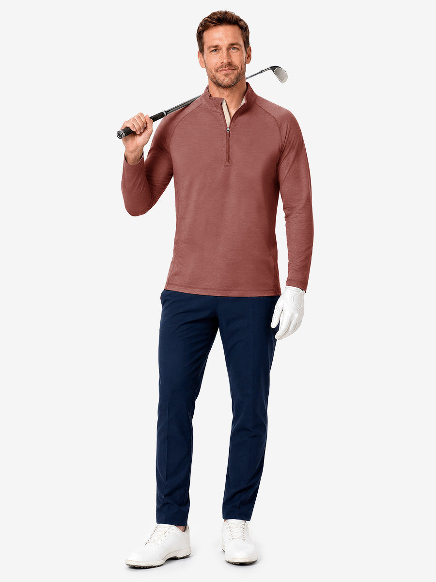 Men's Heather Athletic Quarter Zip Sweatshirt – view 33