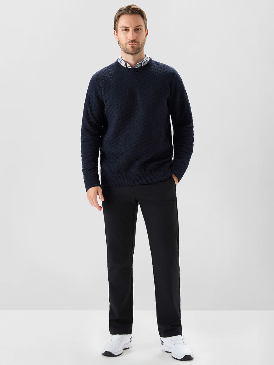 Men's Heavyweight Cotton Knit Crew Neck Jumper – view 35
