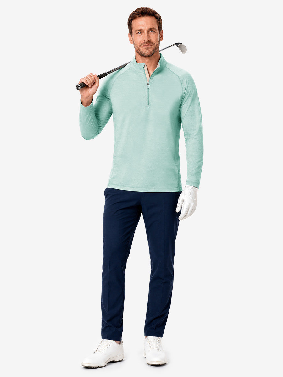Men's Heather Athletic Quarter Zip Sweatshirt – view 54