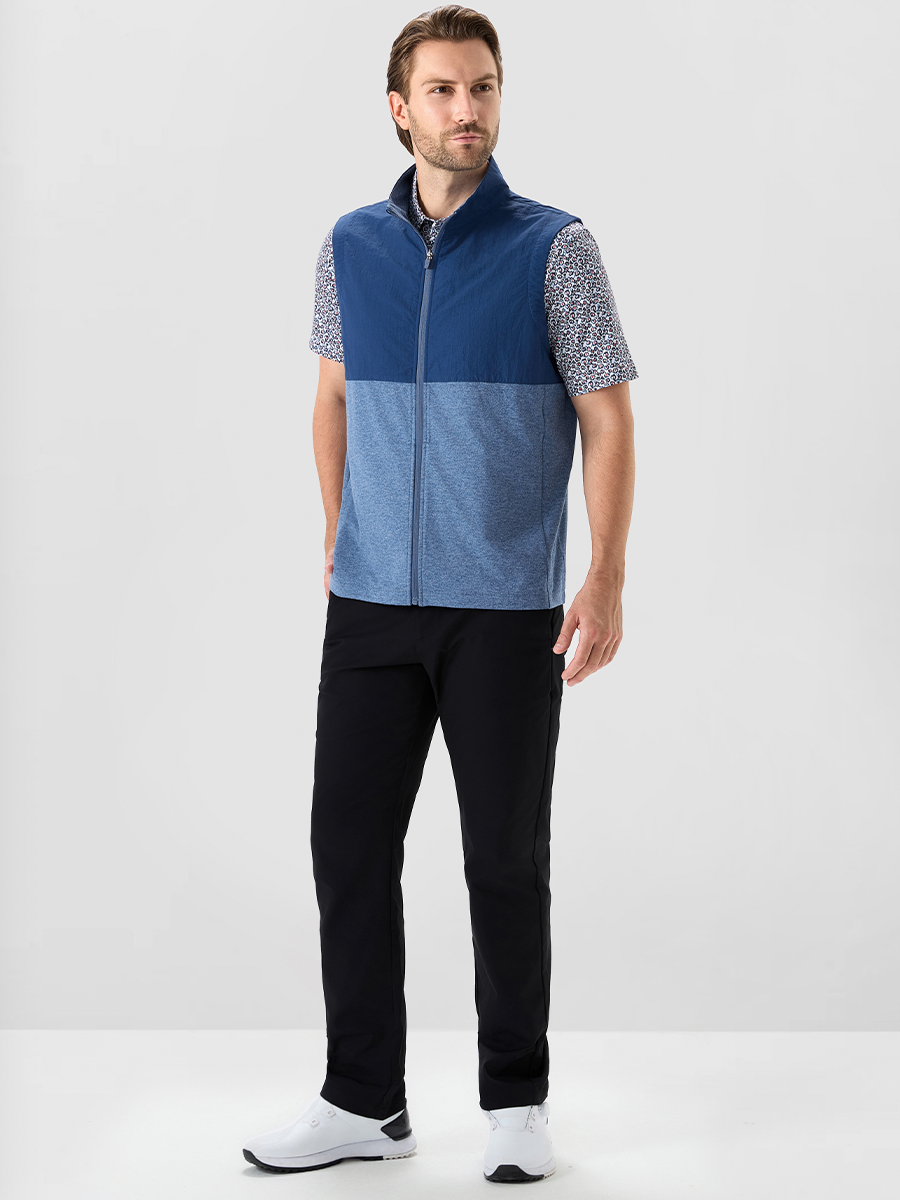 Men's Colour Block Full-Zip Golf Gilet – view 21