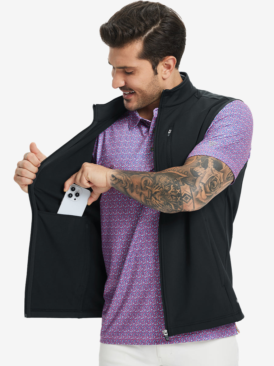 Men's Water-Resistant Fleece Golf Vest – view 30