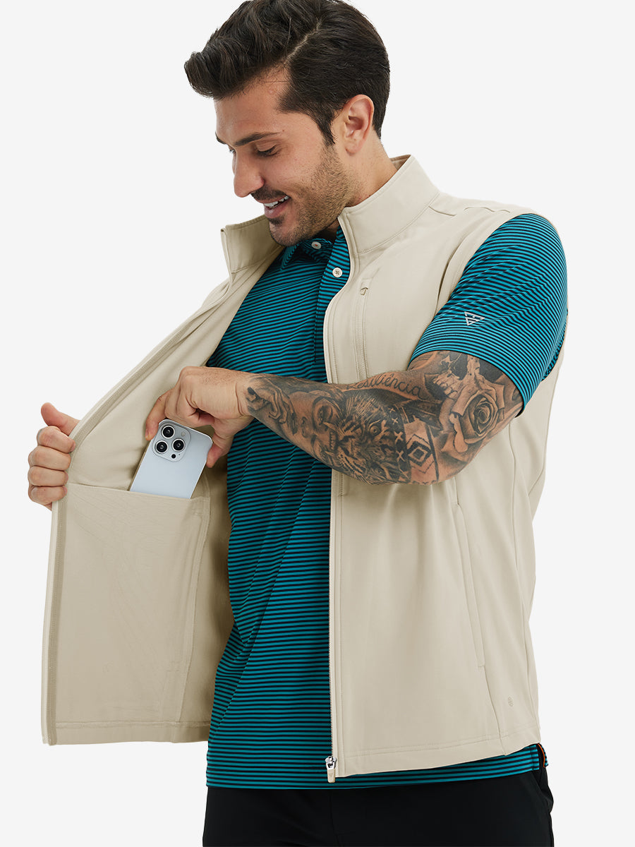 Men's Water-Resistant Fleece Golf Vest – view 6