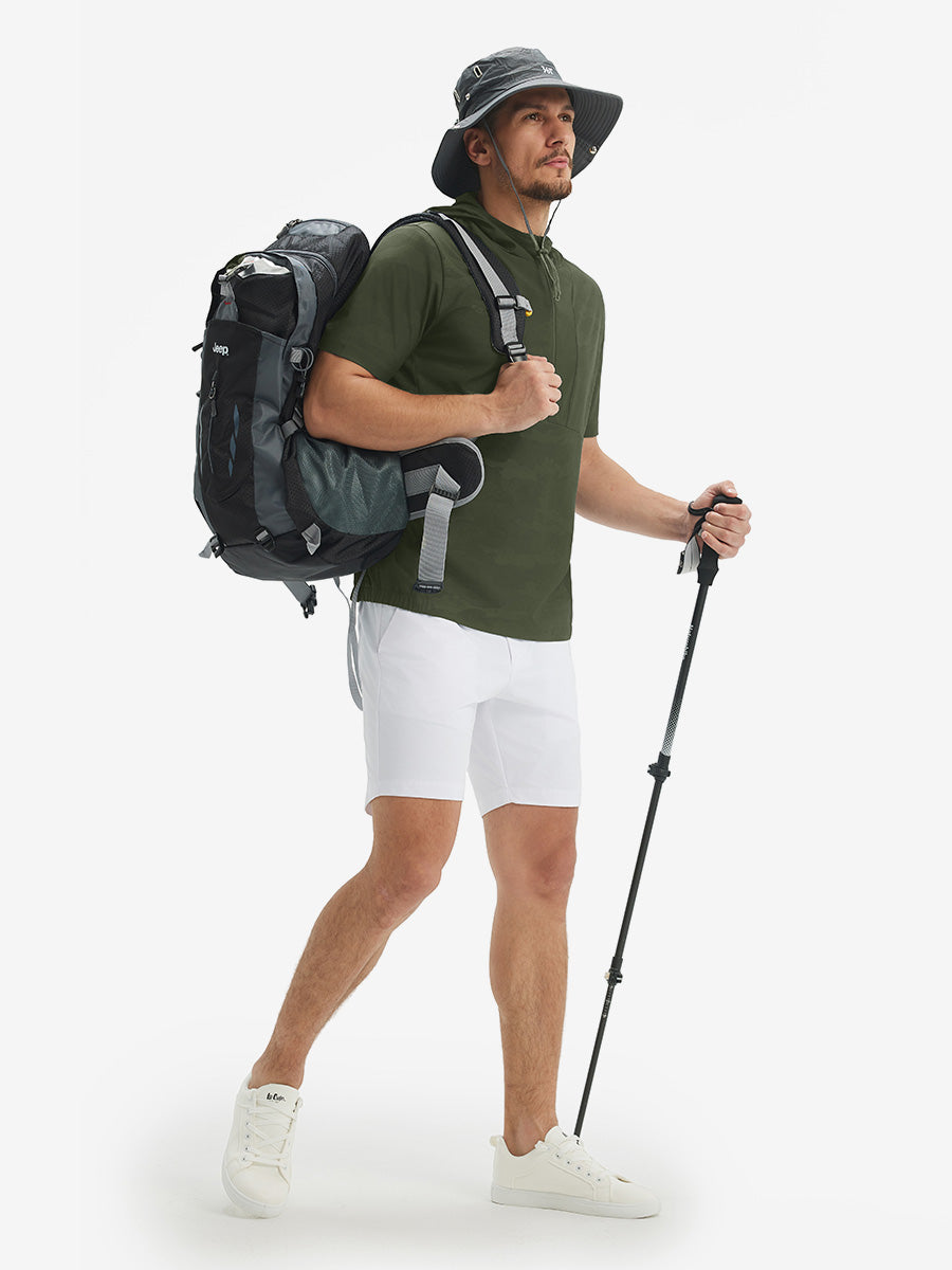 Men's Short Sleeve Quarter Zip Hoodie – view 20