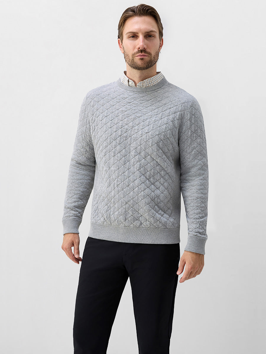 Men's Heavyweight Cotton Knit Crew Neck Jumper – view 25