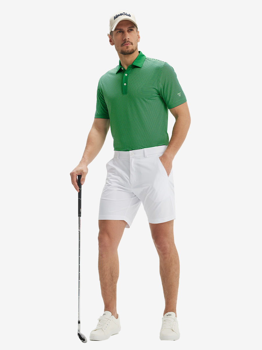 Men's Two-Tone Striped Quick-Dry Polo Shirt – view 46