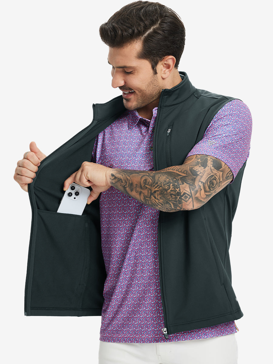 Men's Water-Resistant Fleece Golf Vest – view 66