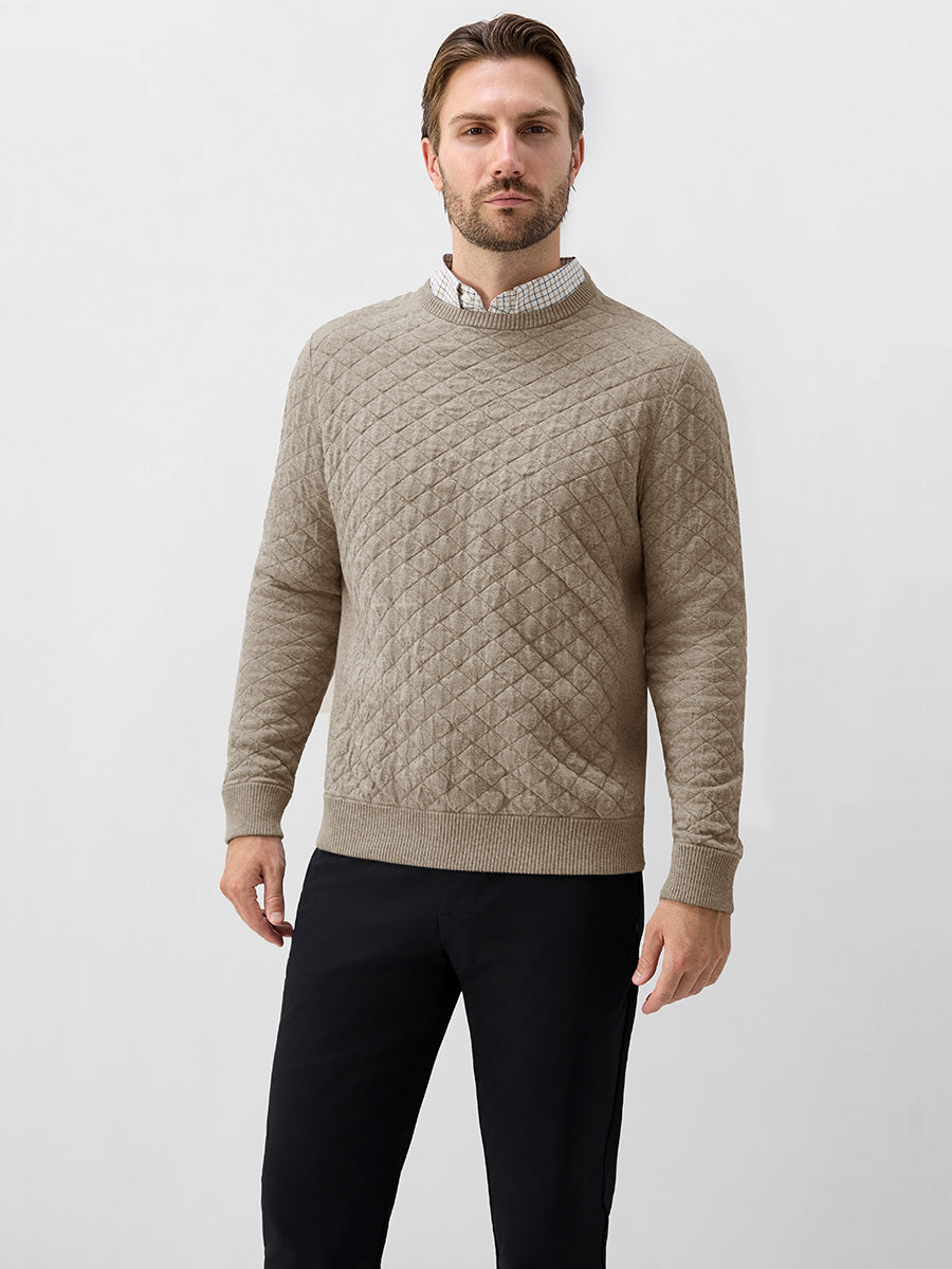 Men's Heavyweight Cotton Knit Crew Neck Jumper – view 5