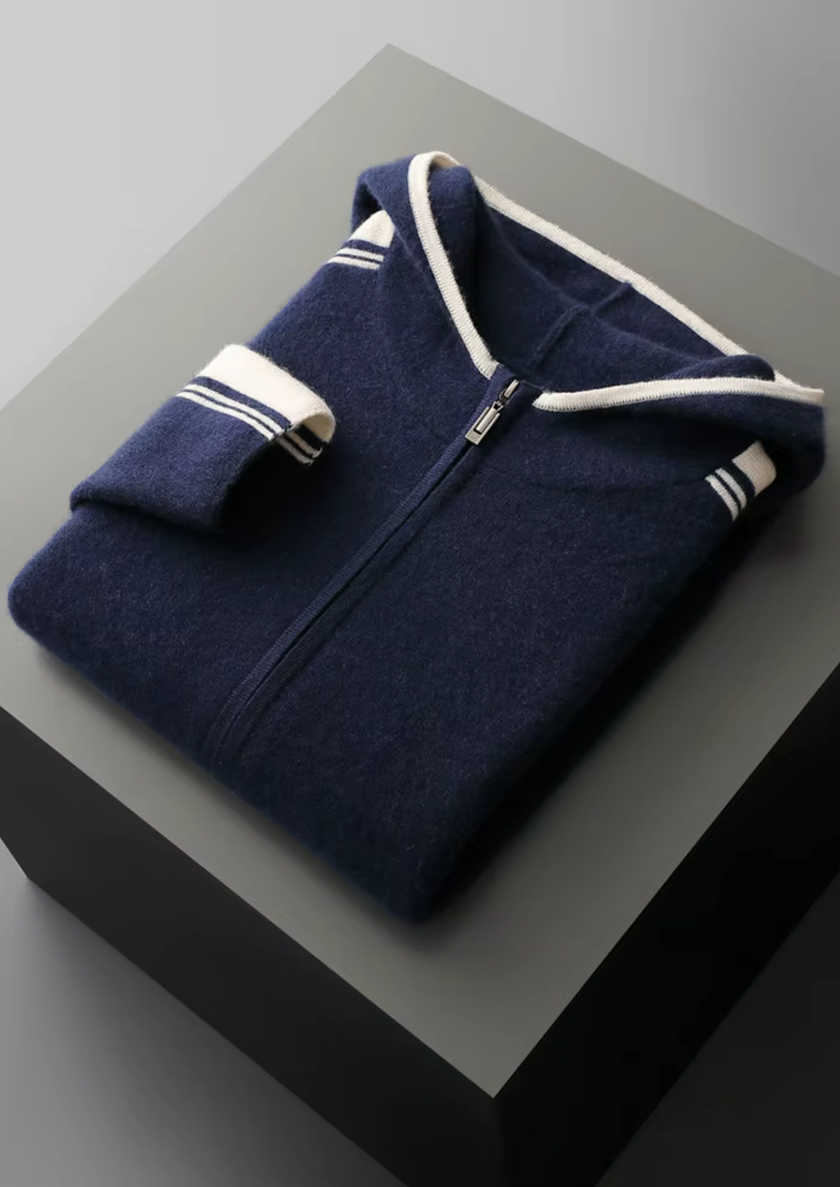 Damien Men's Year-Round Comfort Knit Co-Ord in Navy Blue – view 9