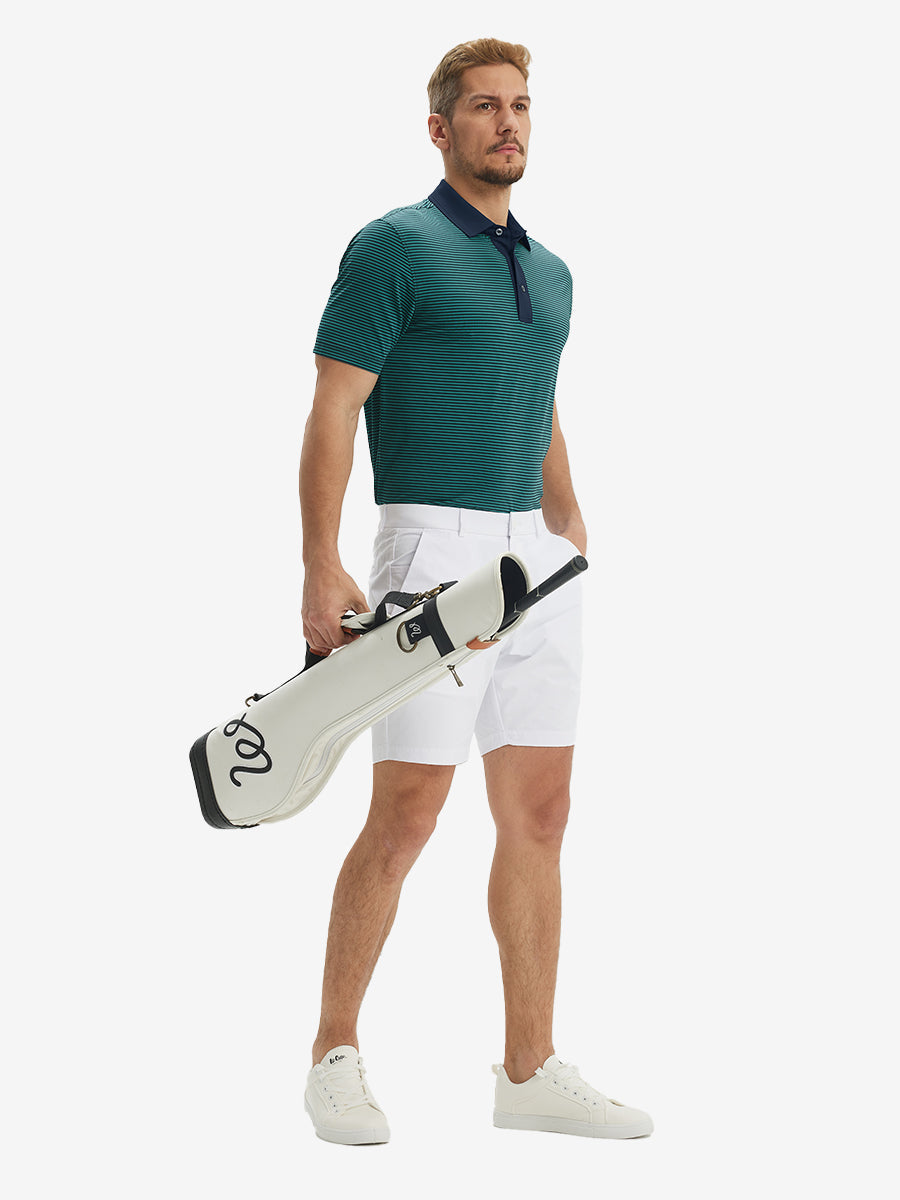 Men's Two-Tone Striped Quick-Dry Polo Shirt – view 78