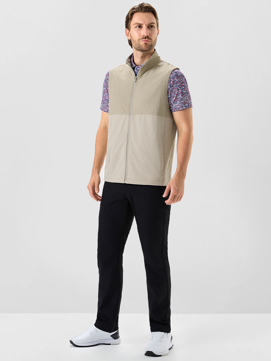 Men's Colour Block Full-Zip Golf Gilet – view 5