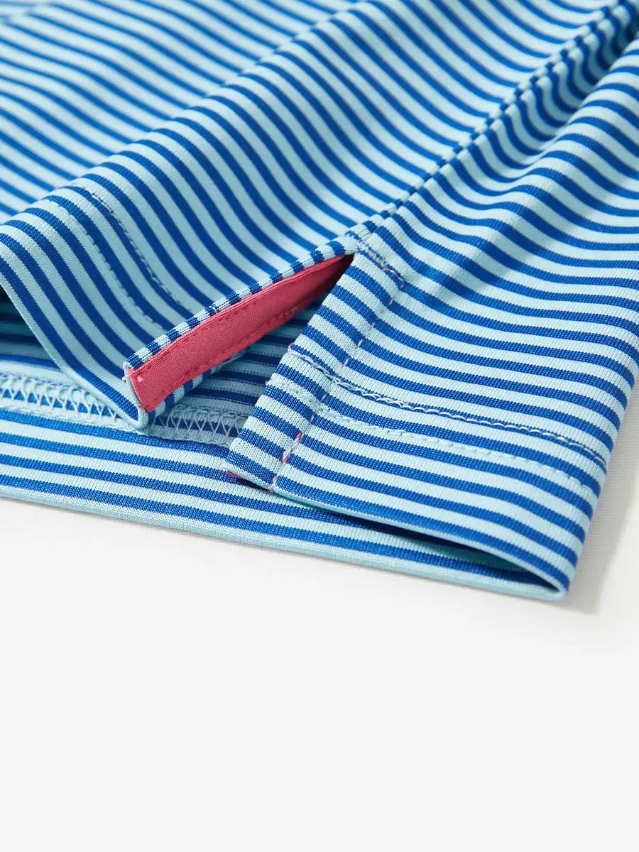 Youth Striped Performance Polo Shirt – view 6
