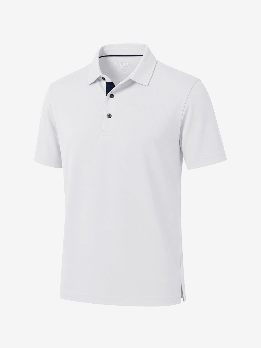 Roma Men's Slim Fit Knit Polo Shirt – view 14