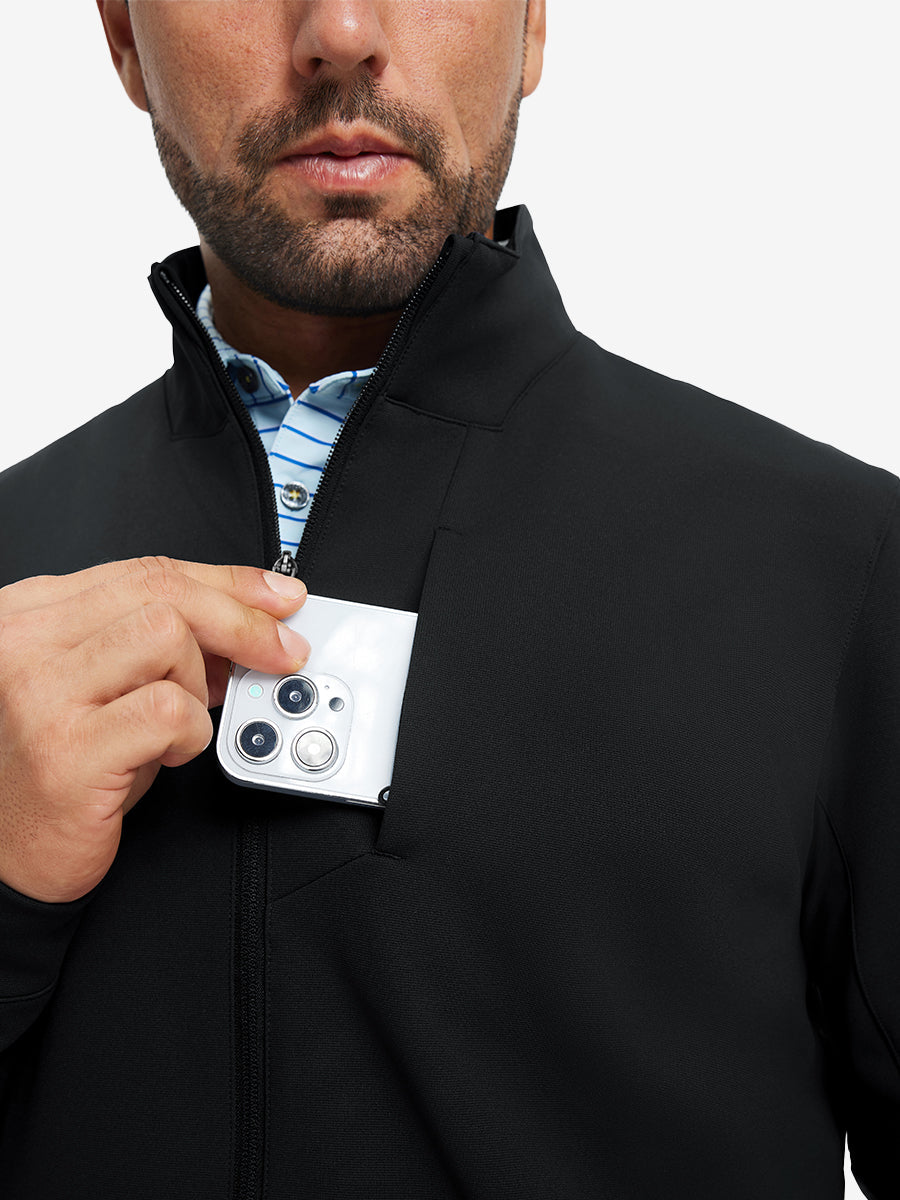 Men's Water-Resistant Hooded Zip-Up Golf Jacket – view 11