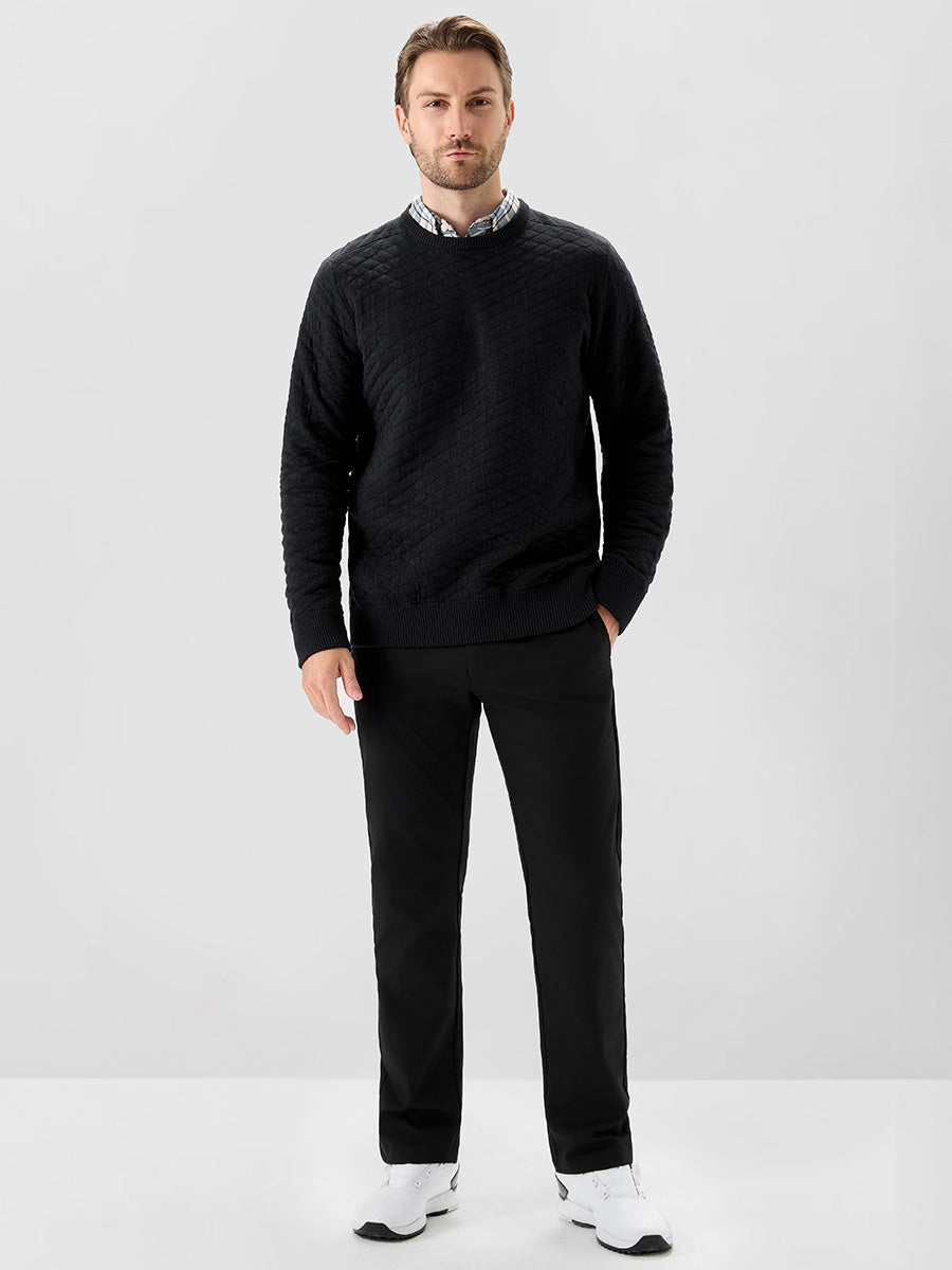 Men's Heavyweight Cotton Knit Crew Neck Jumper – view 15