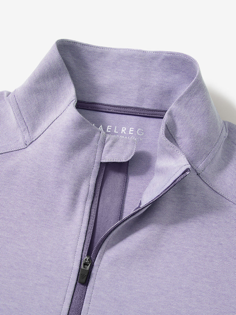 Men's Two-Tone Pique Cotton Blend Quarter Zip – view 51