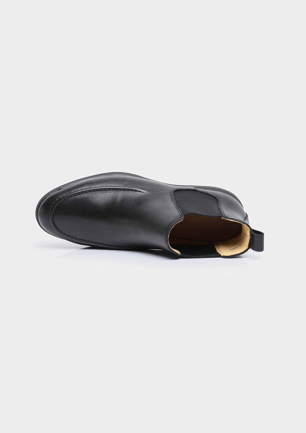 Black Leather Chelsea Boot by SATRI & CO. – product view 4