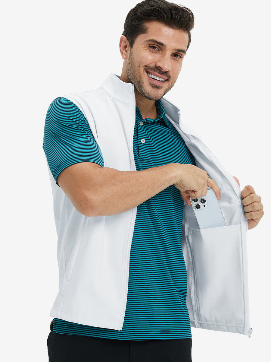 Men's Water-Resistant Fleece Golf Vest – view 12