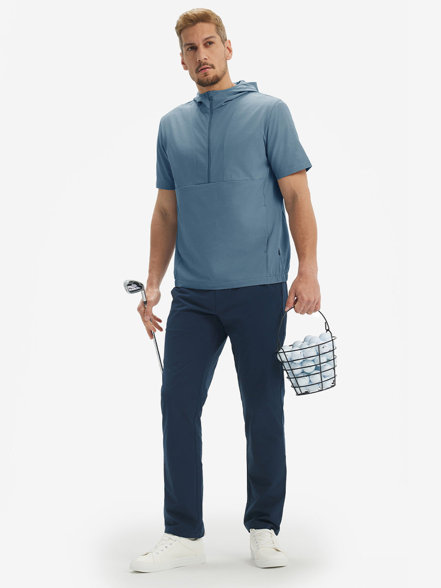 Men's Short Sleeve Quarter Zip Hoodie – view 6