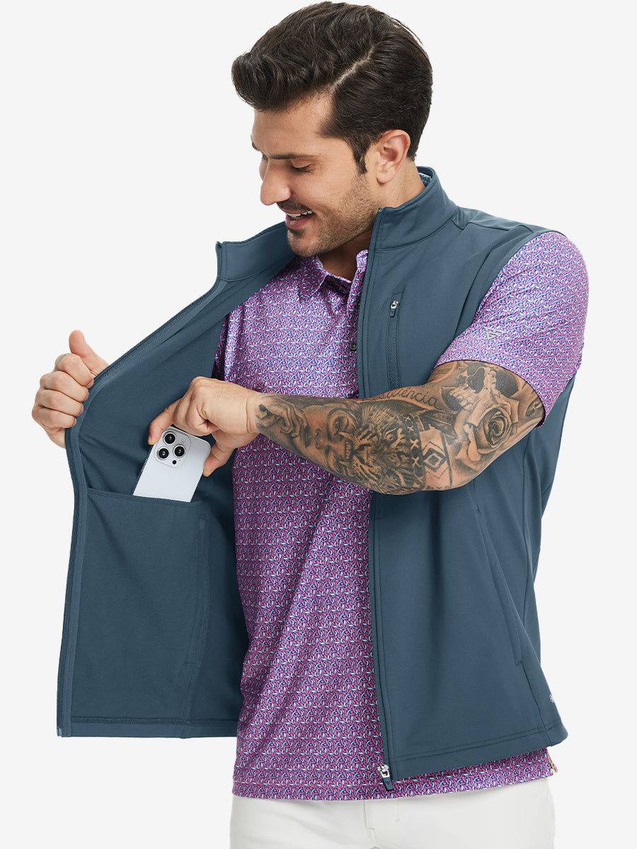 Men's Water-Resistant Fleece Golf Vest – view 24