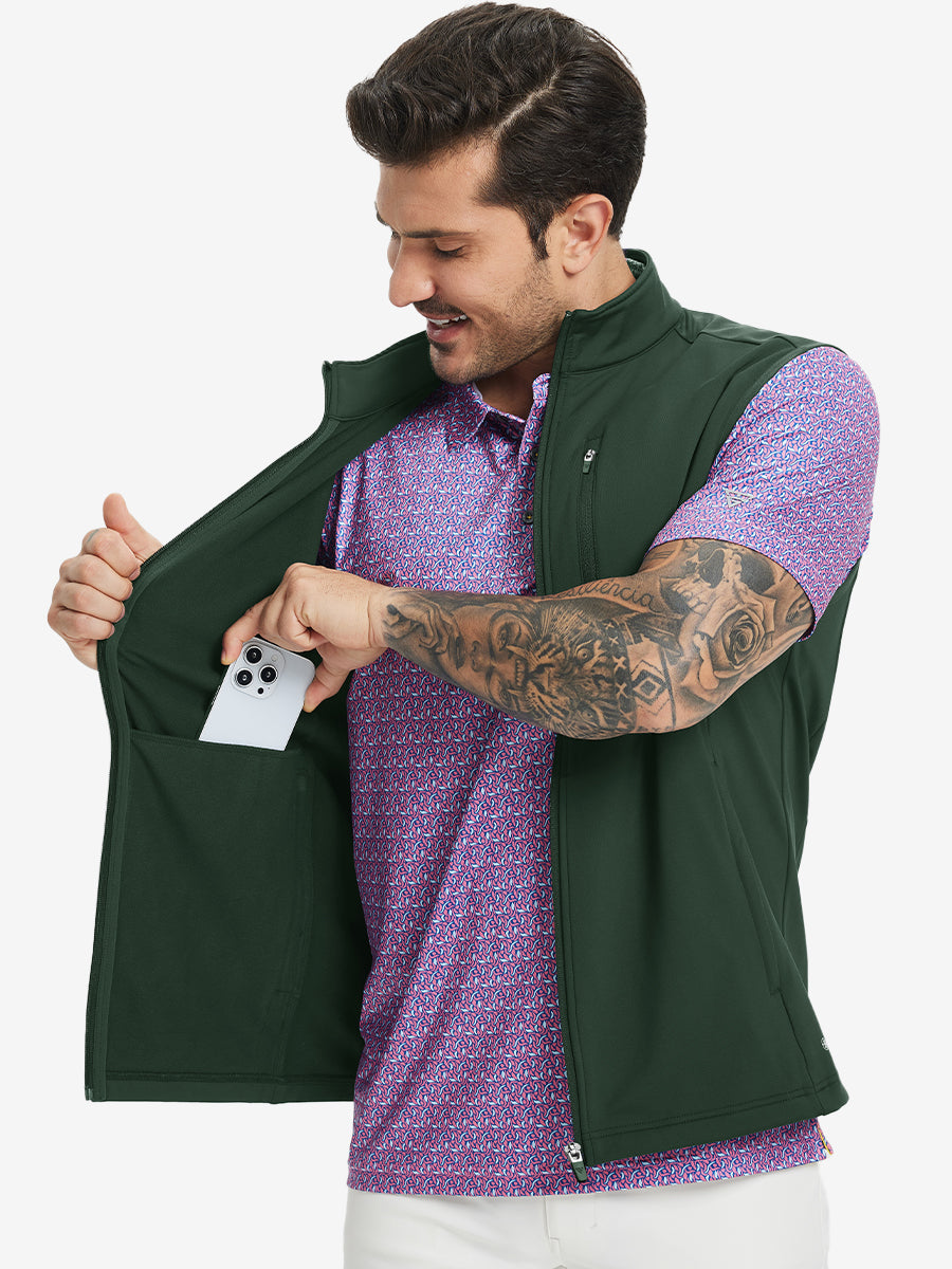 Men's Water-Resistant Fleece Golf Vest – view 48