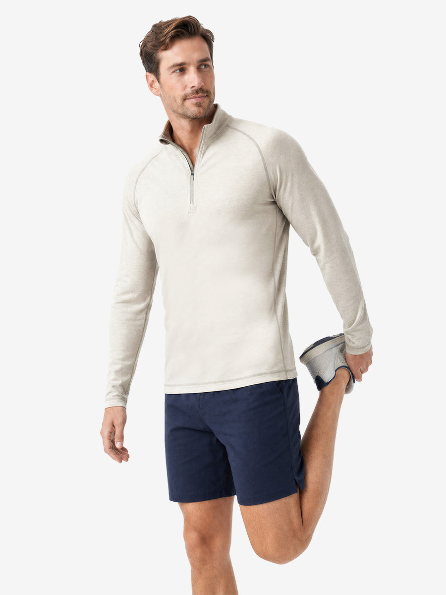 Men's Heather Athletic Quarter Zip Sweatshirt – view 47