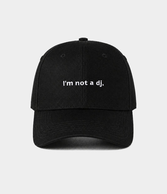 Not a DJ Men's Embroidered Structured Cotton Baseball Cap – view 1