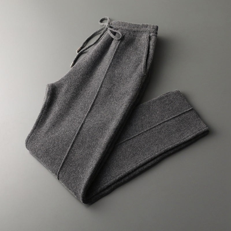 Merino Wool Centre-Seam Leisure Trousers by SATRI & CO. – view 15