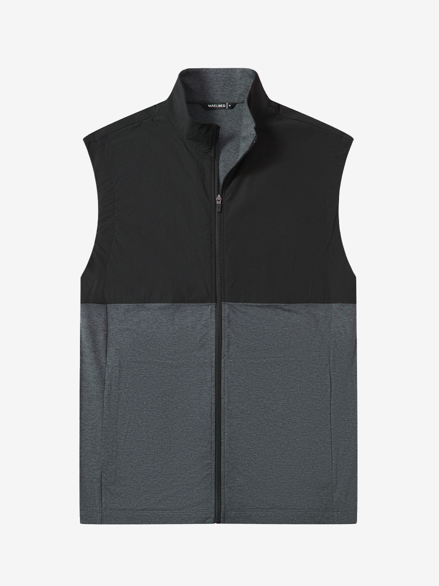 Men's Colour Block Full-Zip Golf Gilet – view 15