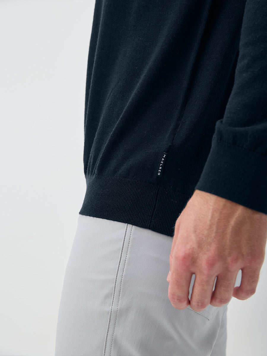 Men's Pure Merino Wool Knit Polo Jumper – view 42