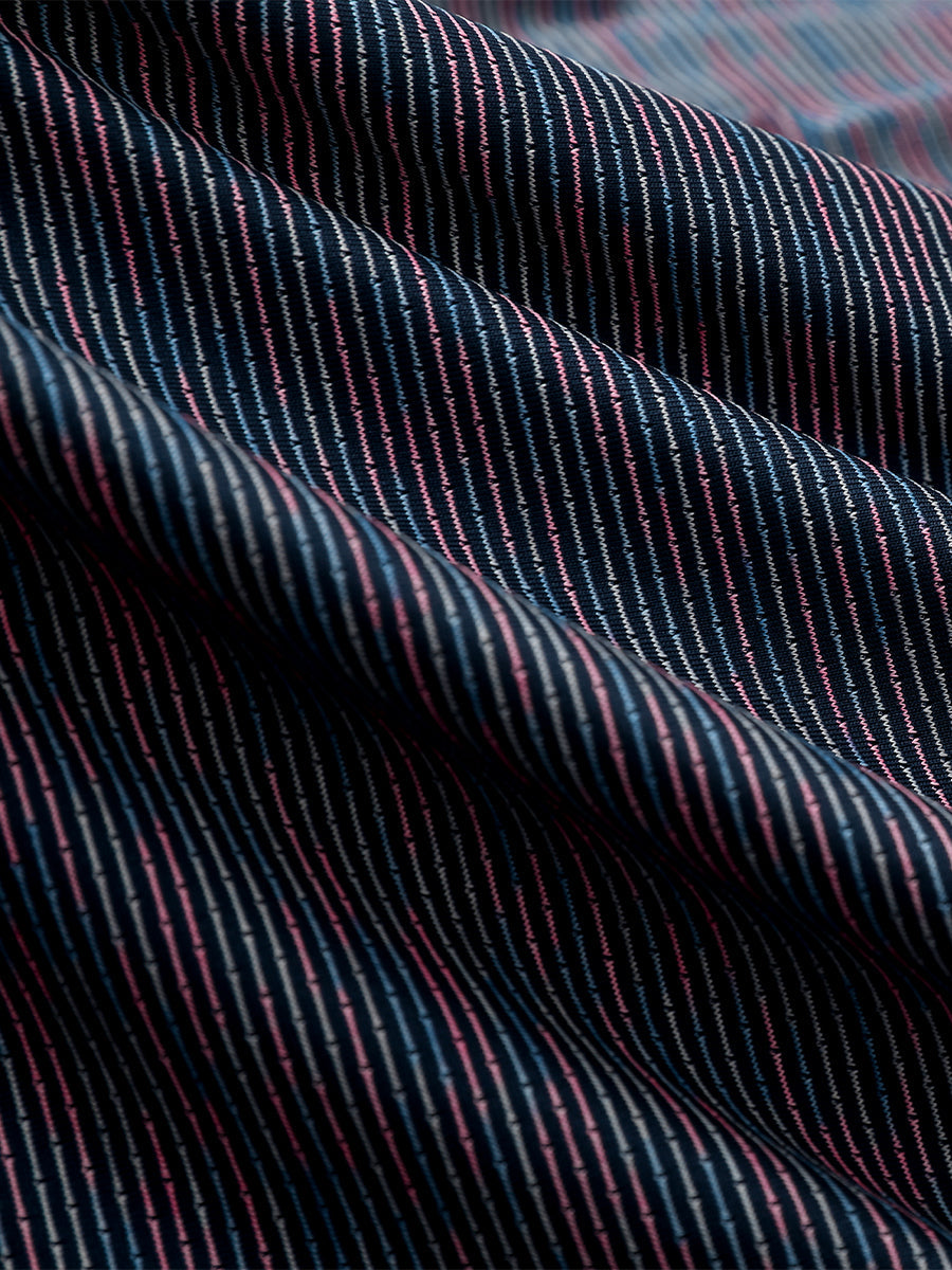 Men's Yarn-Dyed Striped Golf Polo Shirt – view 7