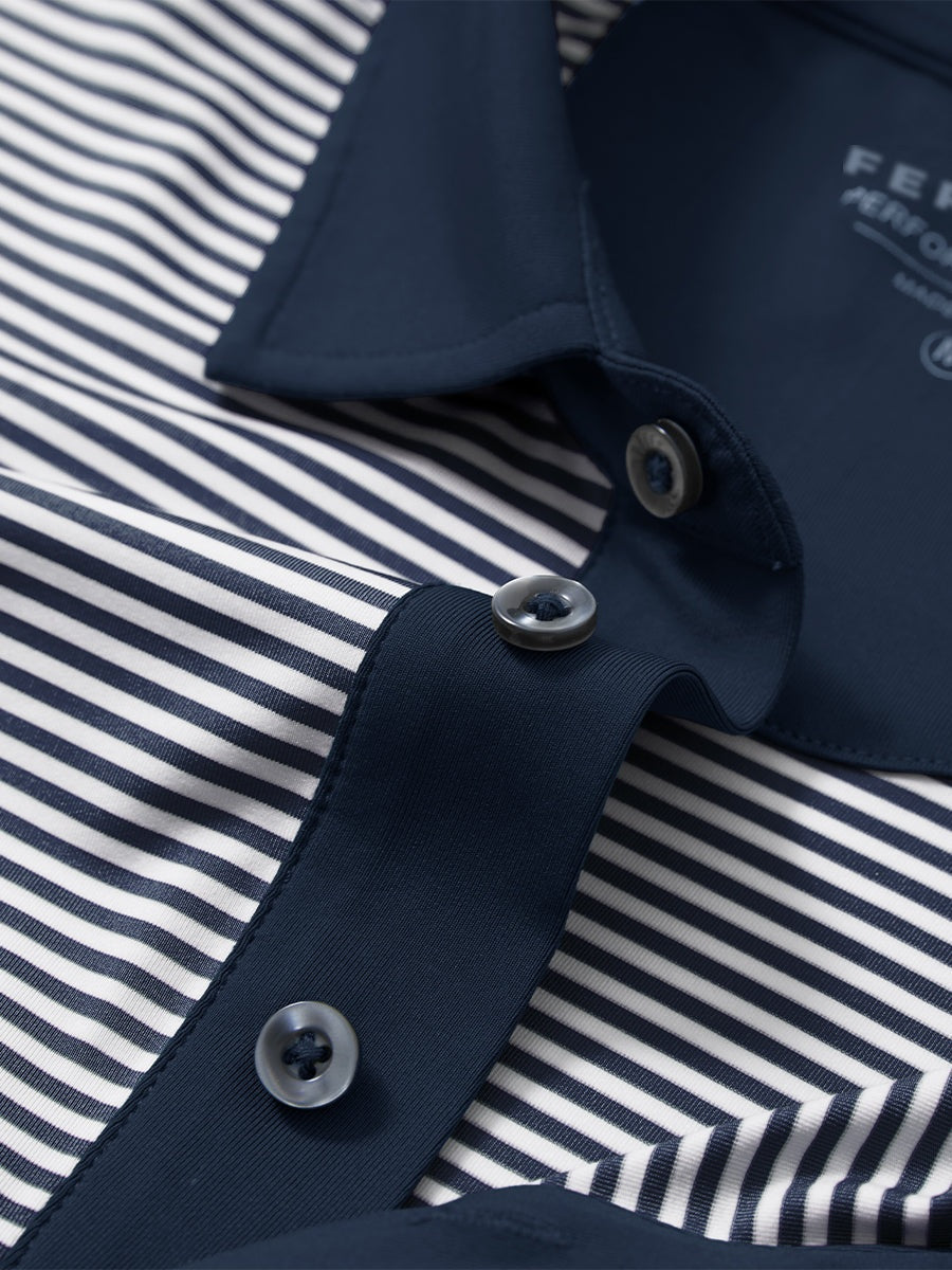 Men's Two-Tone Striped Quick-Dry Polo Shirt – view 71