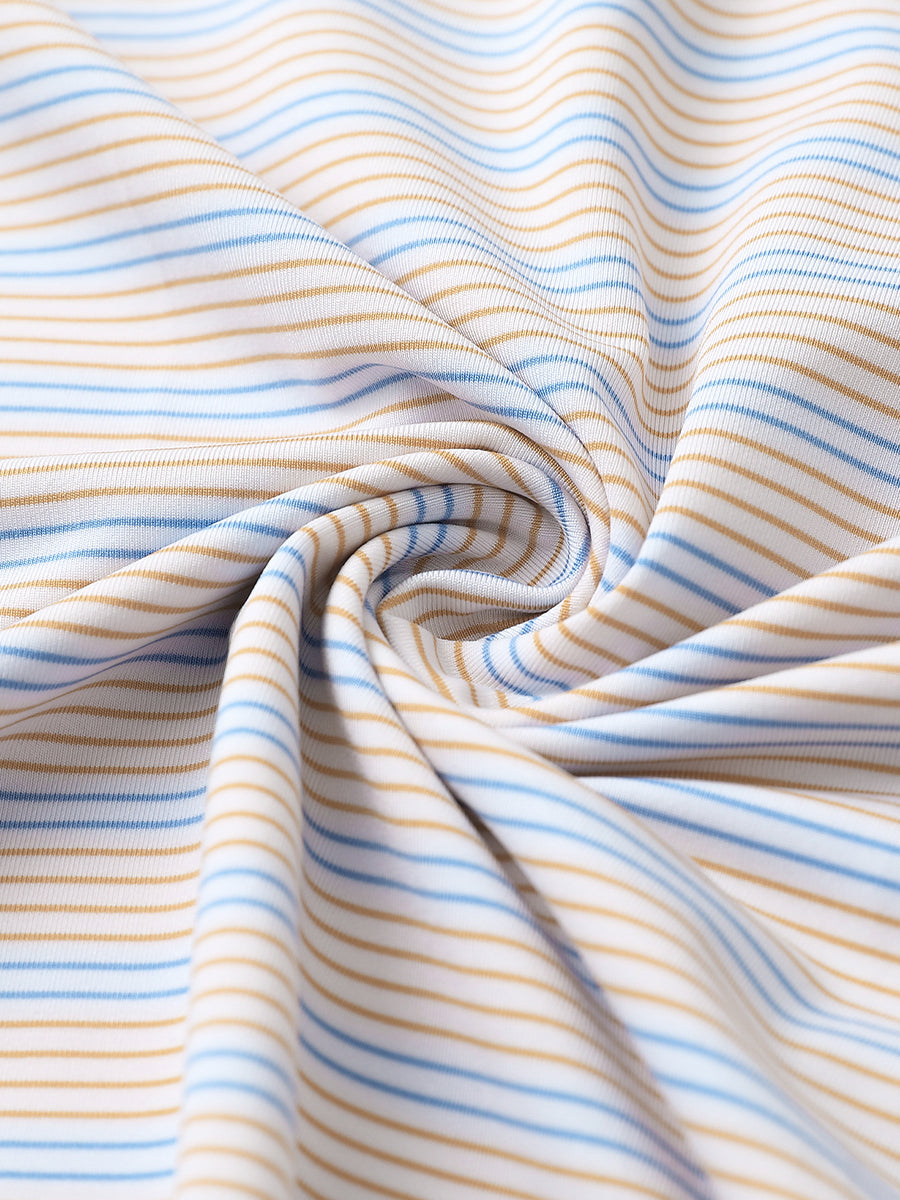 Men's Striped Golf Polo Shirt – view 90