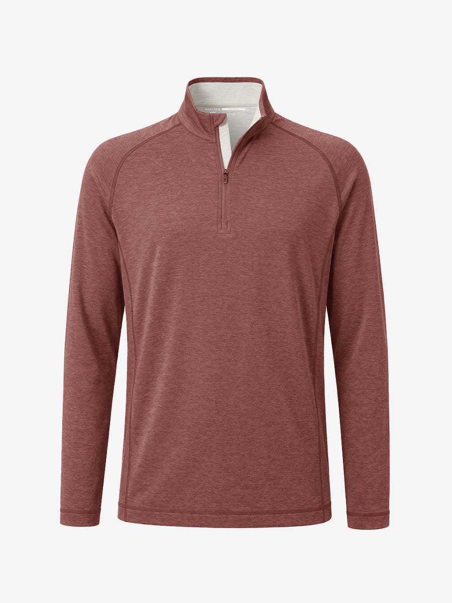 Men's Heather Athletic Quarter Zip Sweatshirt – view 34