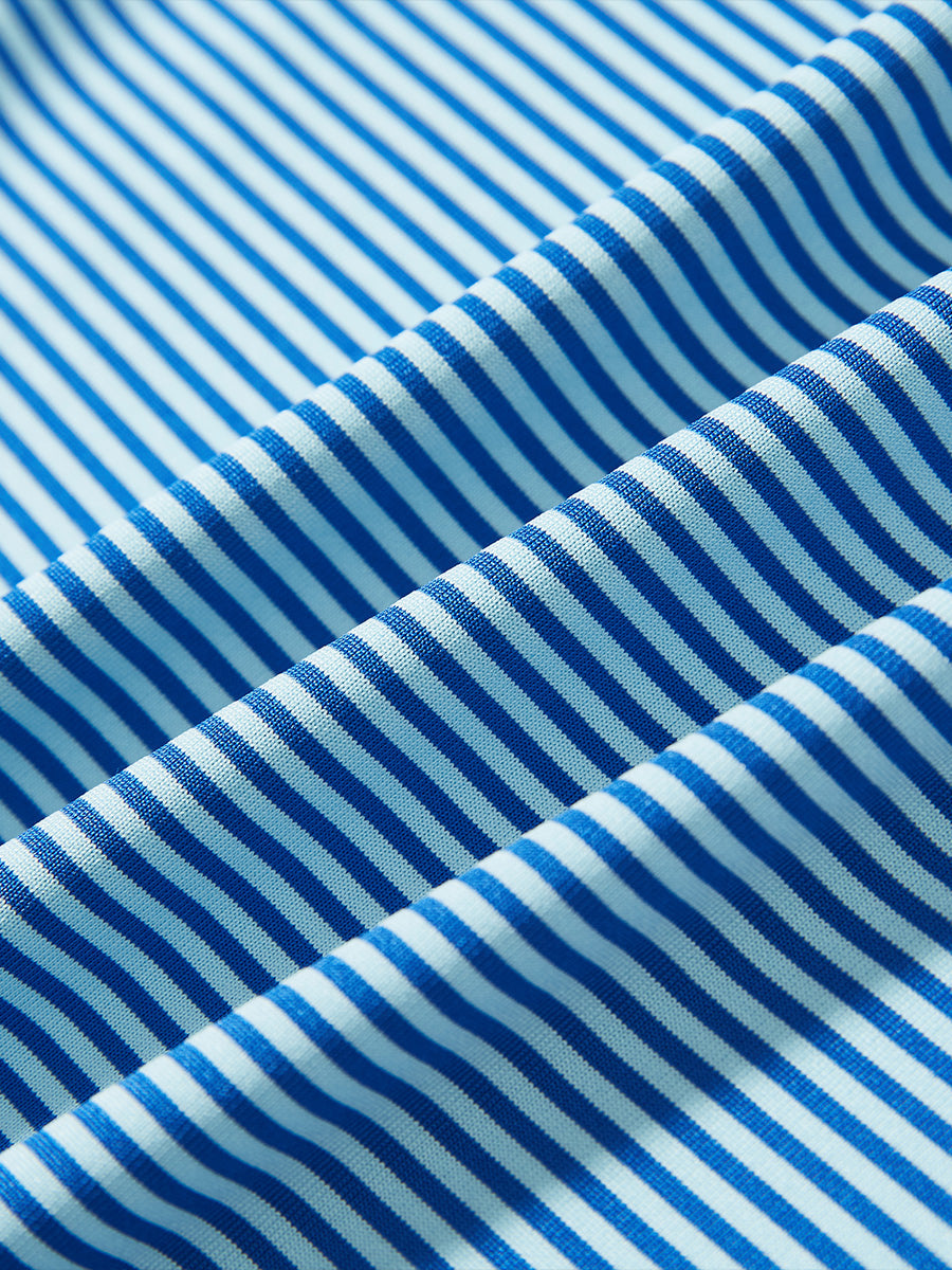 Youth Striped Performance Polo Shirt – view 7