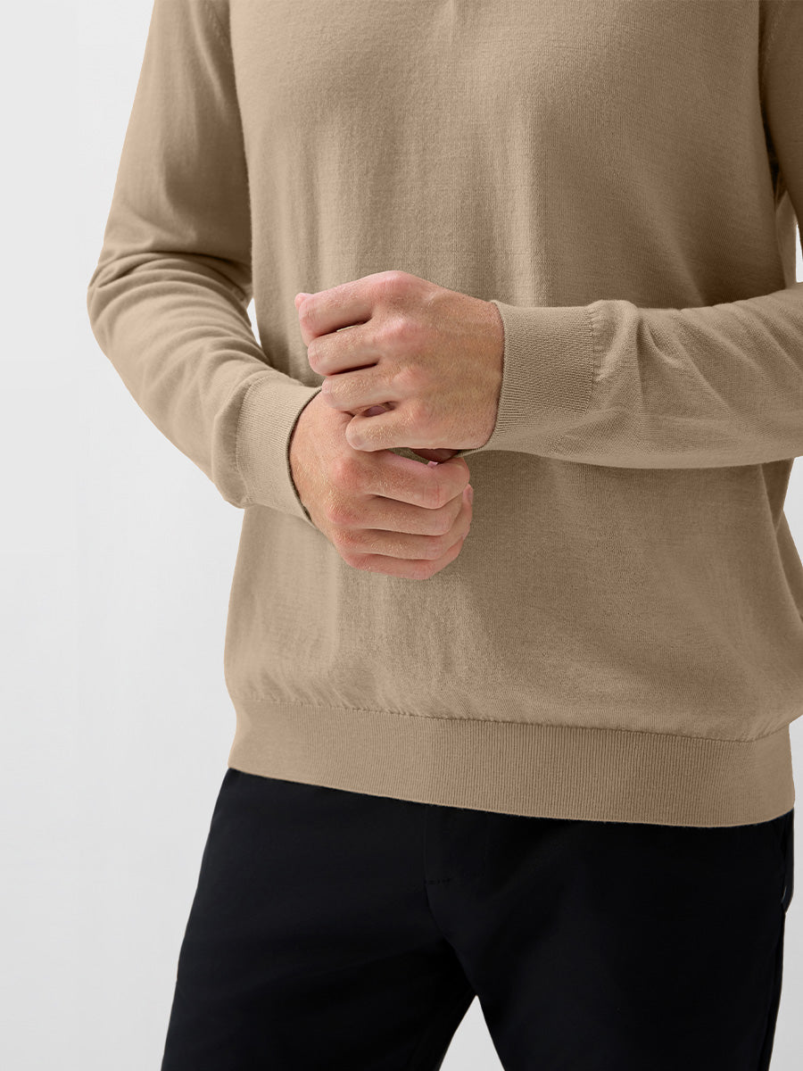 Men's Pure Merino Wool Knit Polo Jumper – view 24